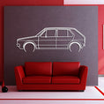 Load image into Gallery viewer, 1976 Golf MK1 Detailed Metal Silhouette
