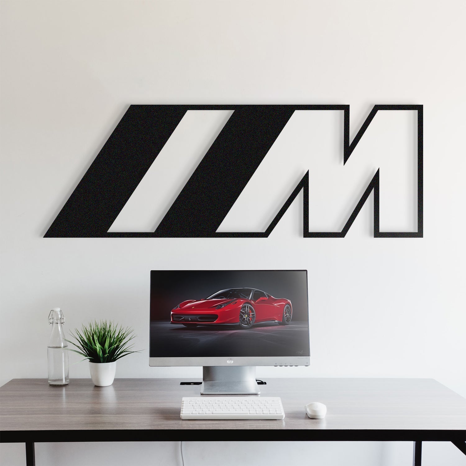 M Metal Car Emblem