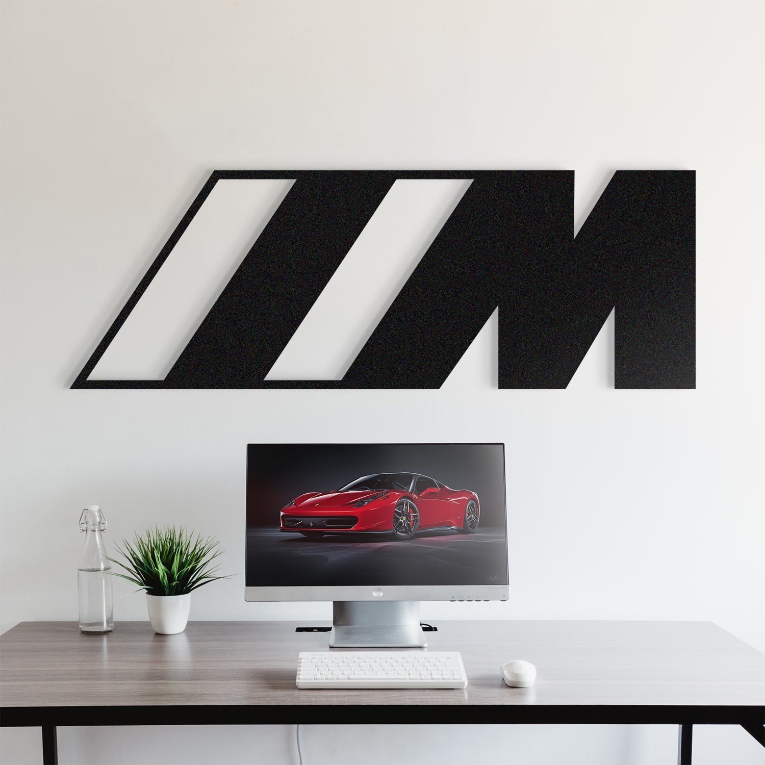 M Metal Car Emblem