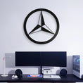 Load image into Gallery viewer, Mercedes Metal Car Emblem, Wall Decor, Metal Wall art
