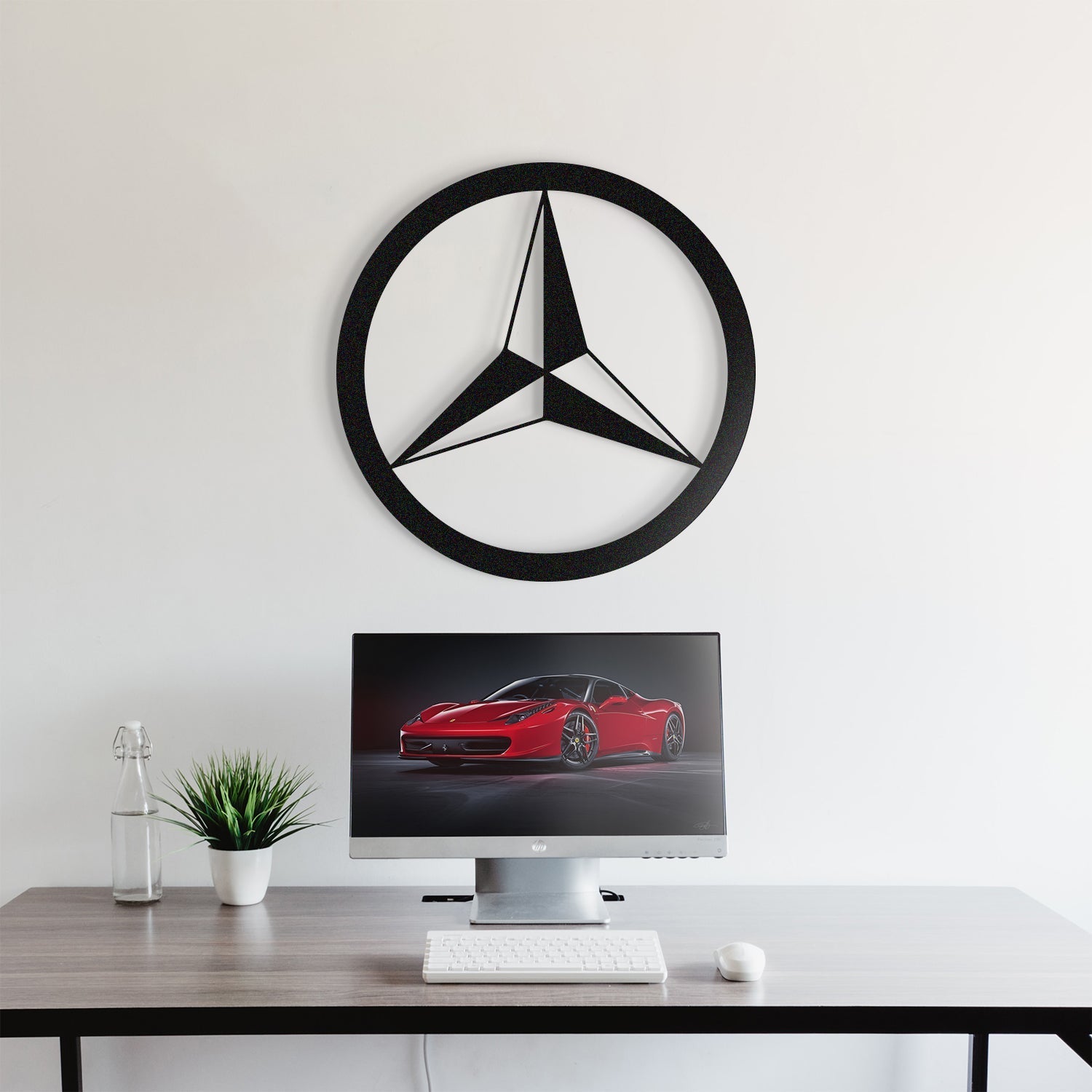 Mercedes Metal Car Emblem