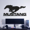 Load image into Gallery viewer, Mustang Metal Car Emblem, Wall Decor, Metal Wall art
