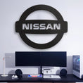 Load image into Gallery viewer, Nissan Metal Car Emblem, Wall Decor, Metal Wall art
