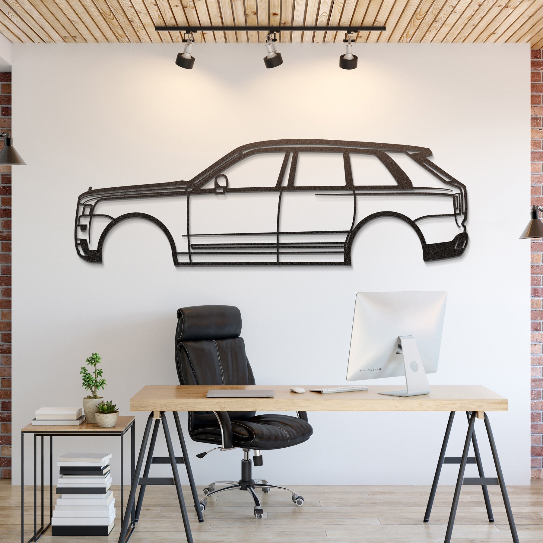 Rolls Royce Cullinan Metal Silhouette, Wall Decor, Metal Wall art