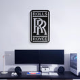 Load image into Gallery viewer, Rolls Royce Metal Car Emblem, Wall Decor, Metal Wall art
