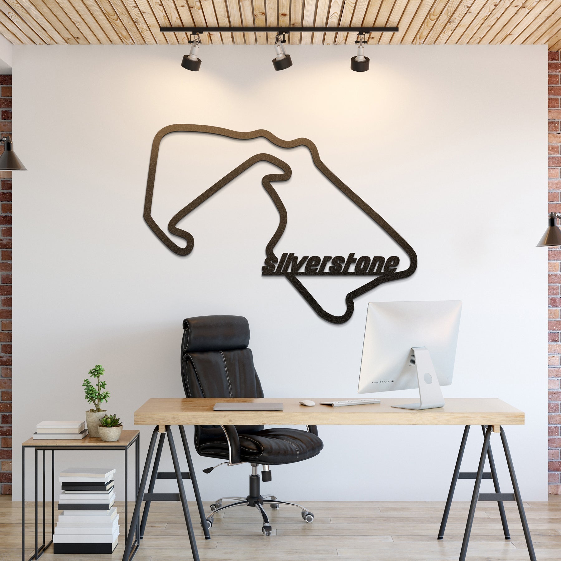 Silverstone Formula 1 Metal Circuit, Wall Decor, Metal Wall art