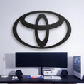 Load image into Gallery viewer, Toyota Metal Car Emblem, Wall Decor, Metal Wall art
