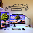 Load image into Gallery viewer, Subaru Impreza Blobeye Metal Silhouette
