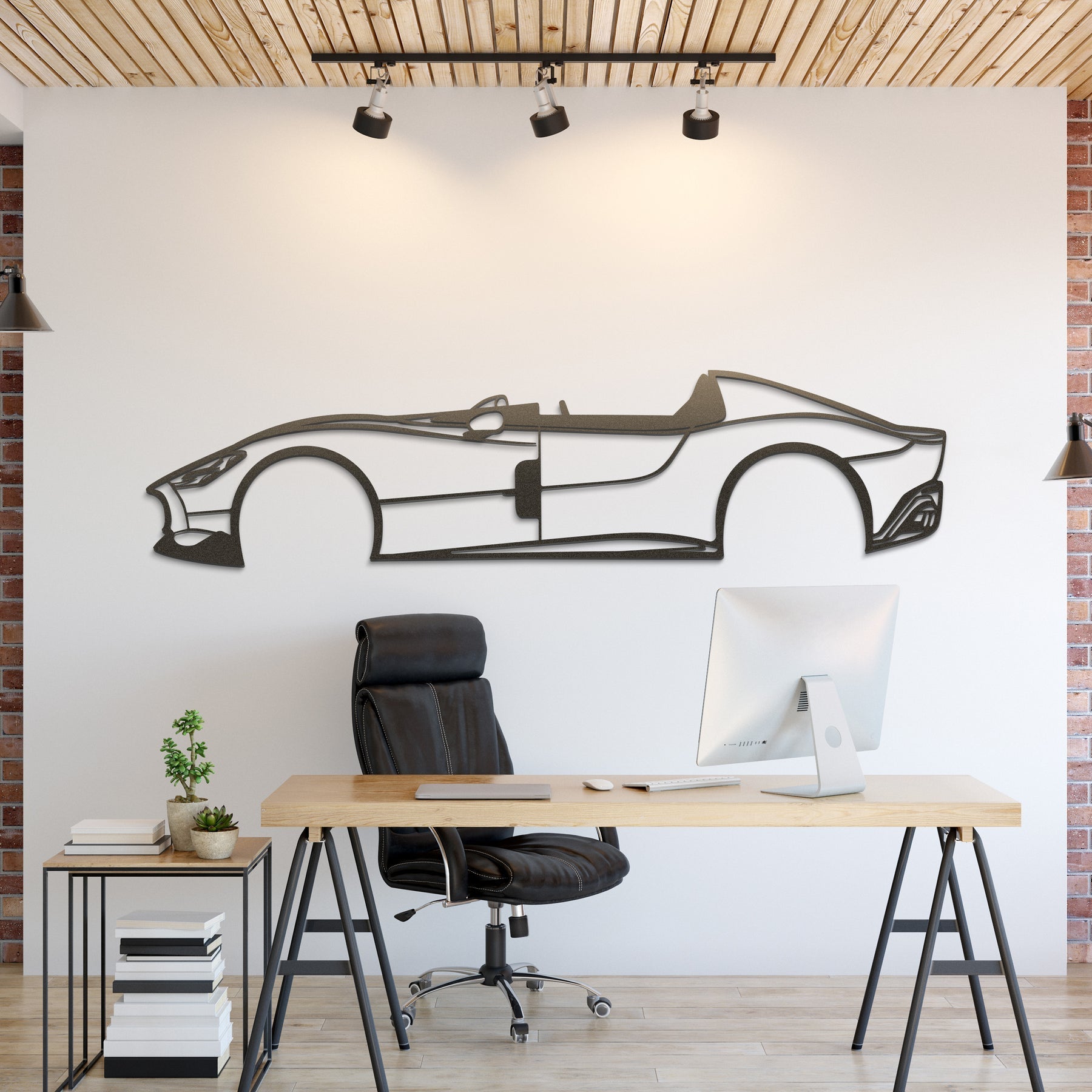 Monza SP Metal Silhouette, Wall Decor, Metal Wall art