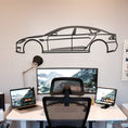 Load image into Gallery viewer, Tesla Model S Metal Silhouette
