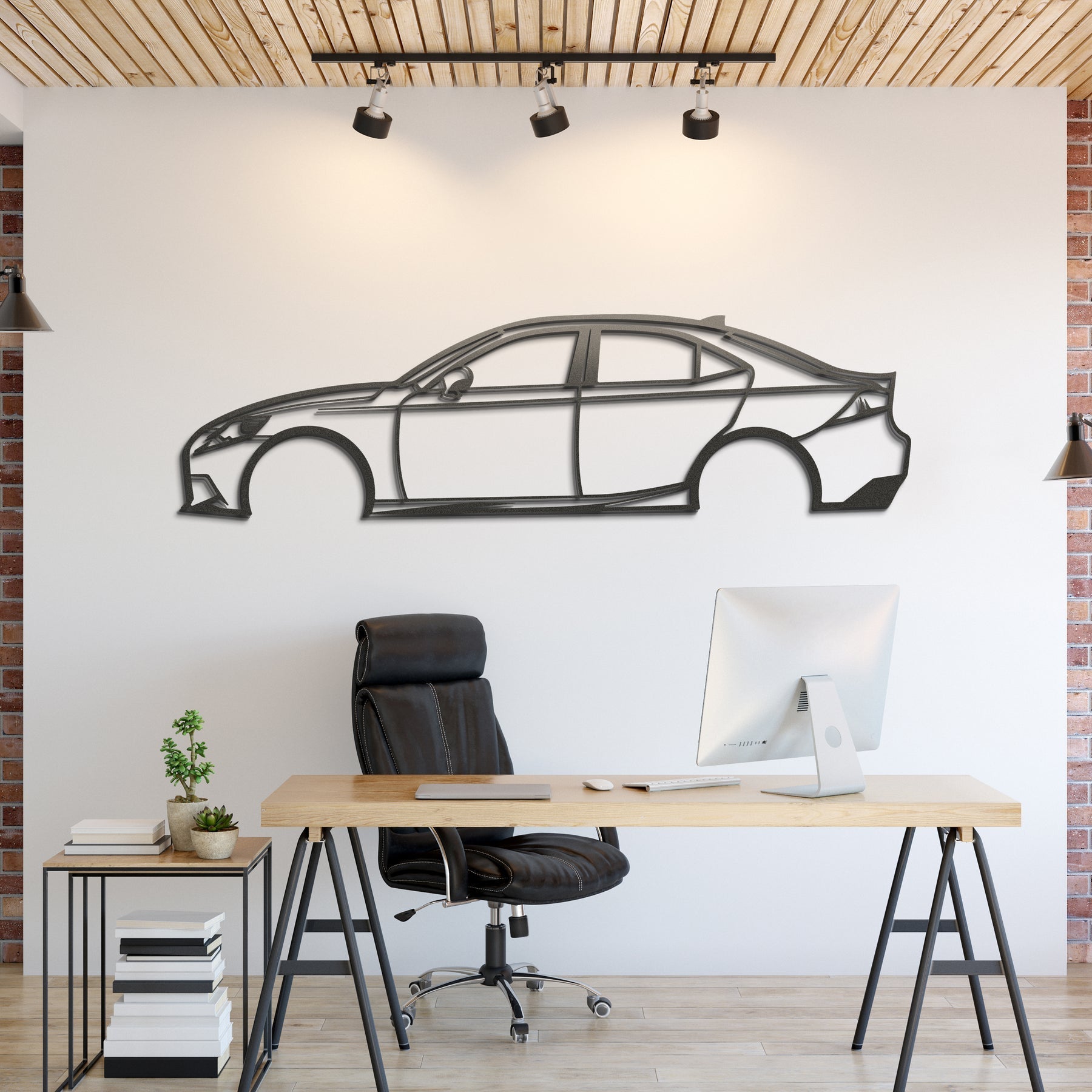 Lexus IS350 Metal Silhouette, Wall Decor, Metal Wall art