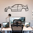 Load image into Gallery viewer, Subaru Impreza Blobeye Metal Silhouette
