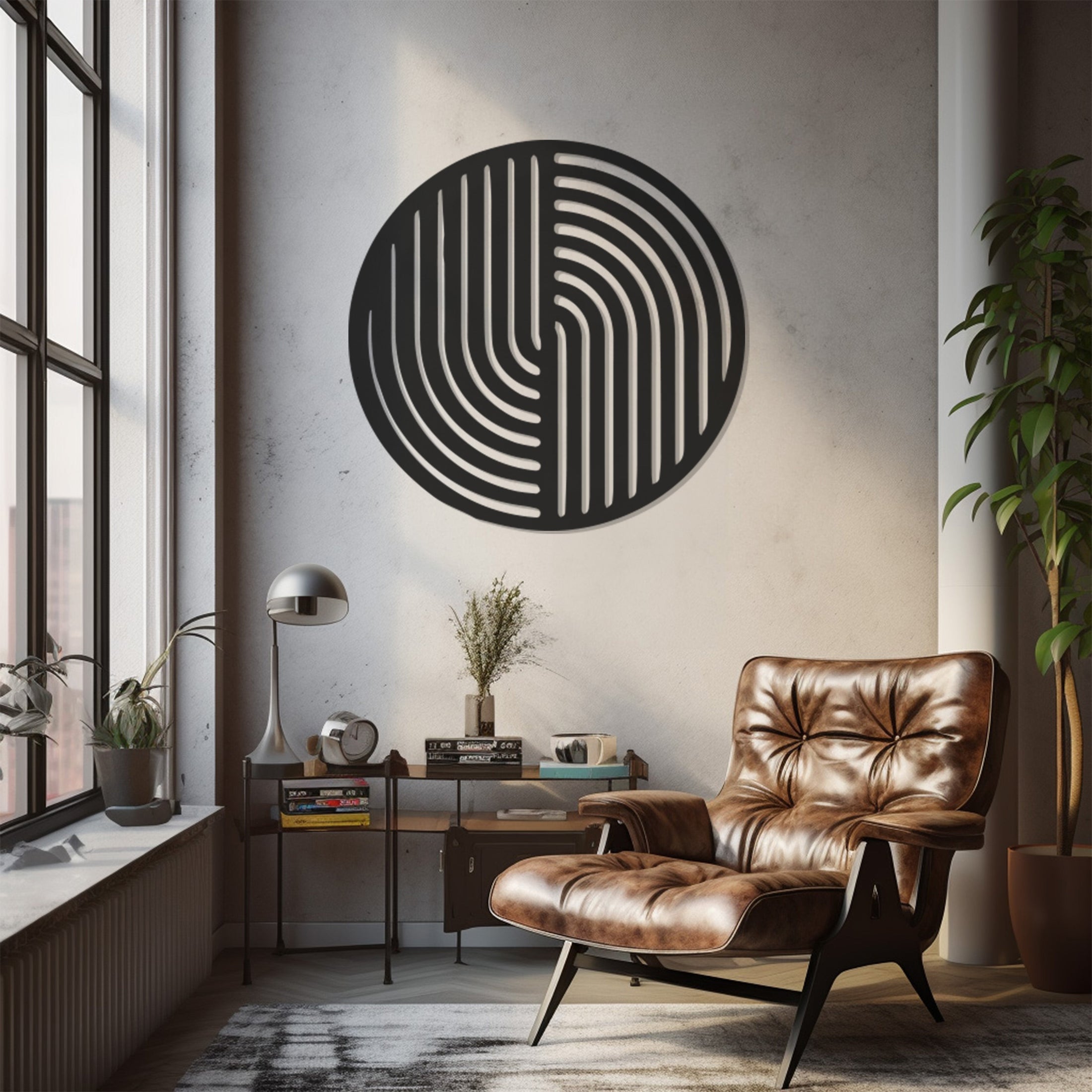 Geometric Table Metal Wall Art