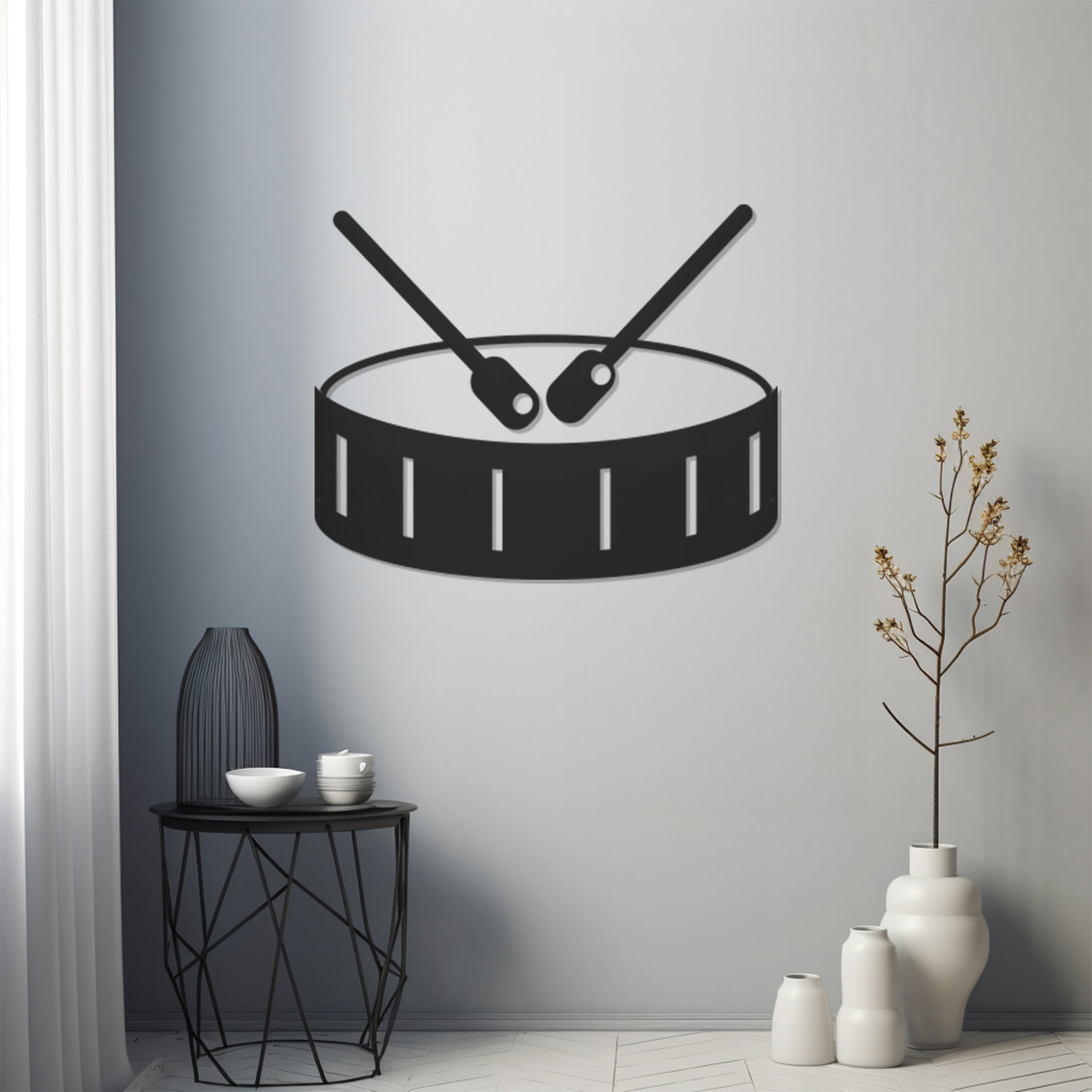 Drum Metal Wall Art