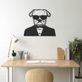 Load image into Gallery viewer, With Suit Dog In Glasses And Suit Metal Wall Art
