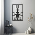 Load image into Gallery viewer, Geometric Words Metal Wall Art
