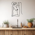 Load image into Gallery viewer, Minimalist Woman Metal Wall Art
