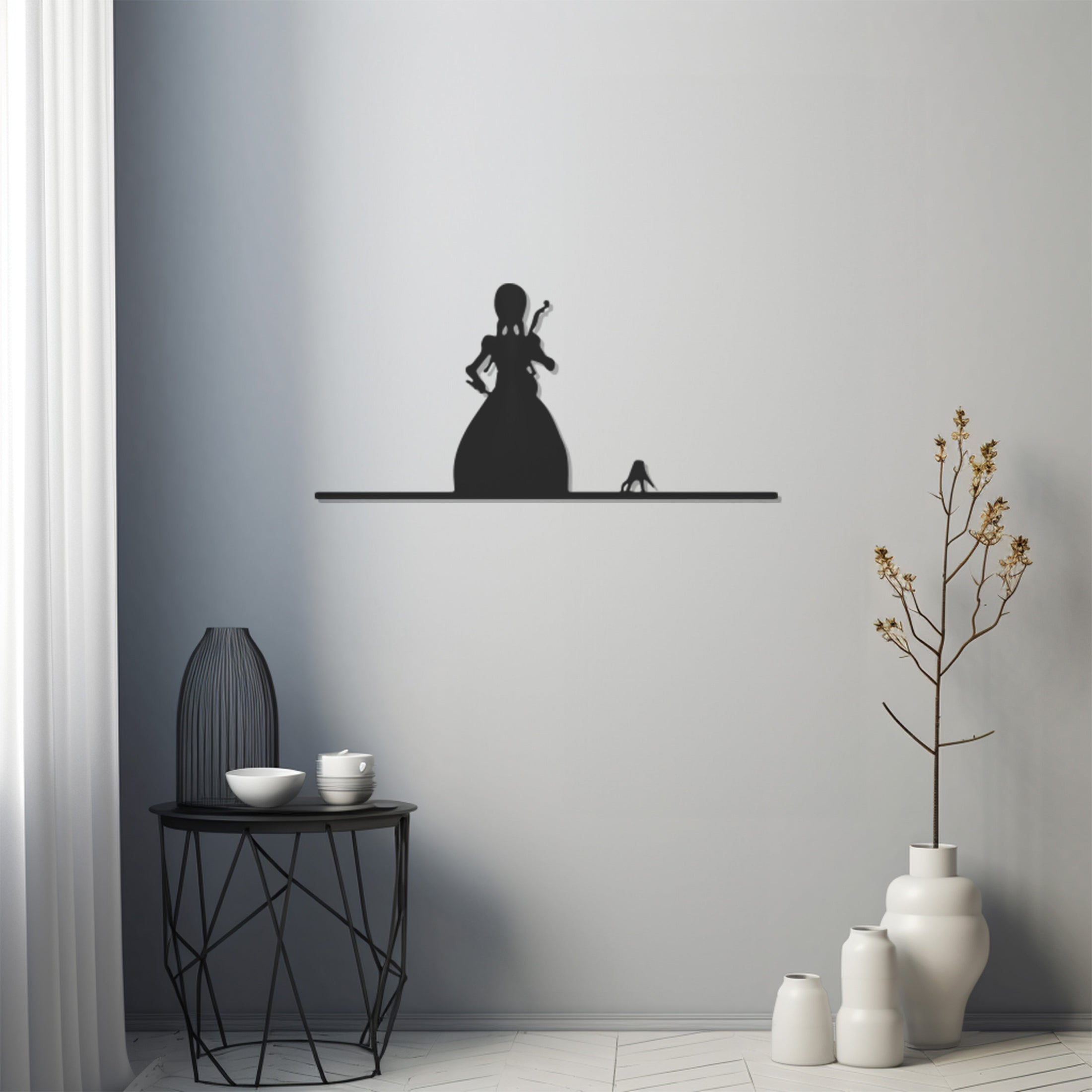 Wednesday Addams Metal Wall Art Decor