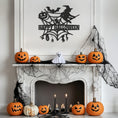 Load image into Gallery viewer, Happy Halloween Witch Design Metal Wall Art
