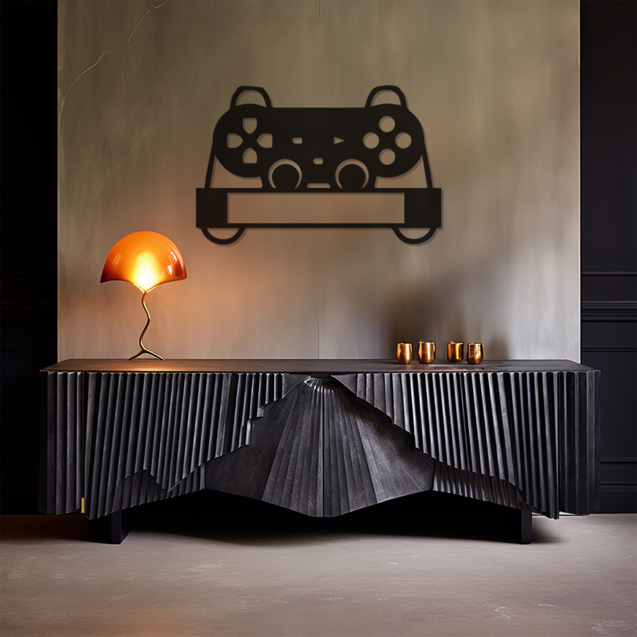 Playstation Controller Metal Wall Art