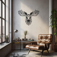 Load image into Gallery viewer, Geometric Deer Metal Wall Decor
