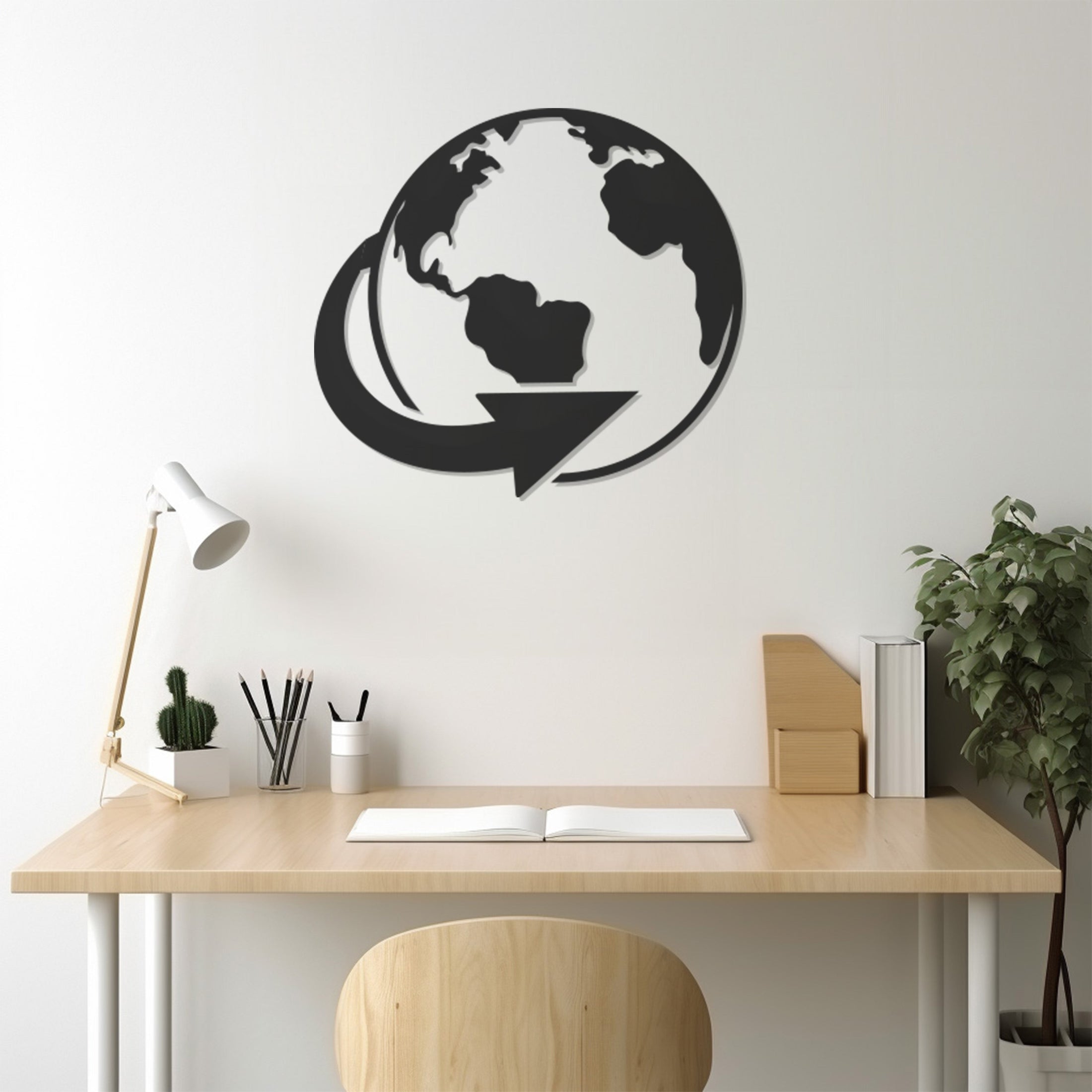 The World And Its Return Metal Wall Art