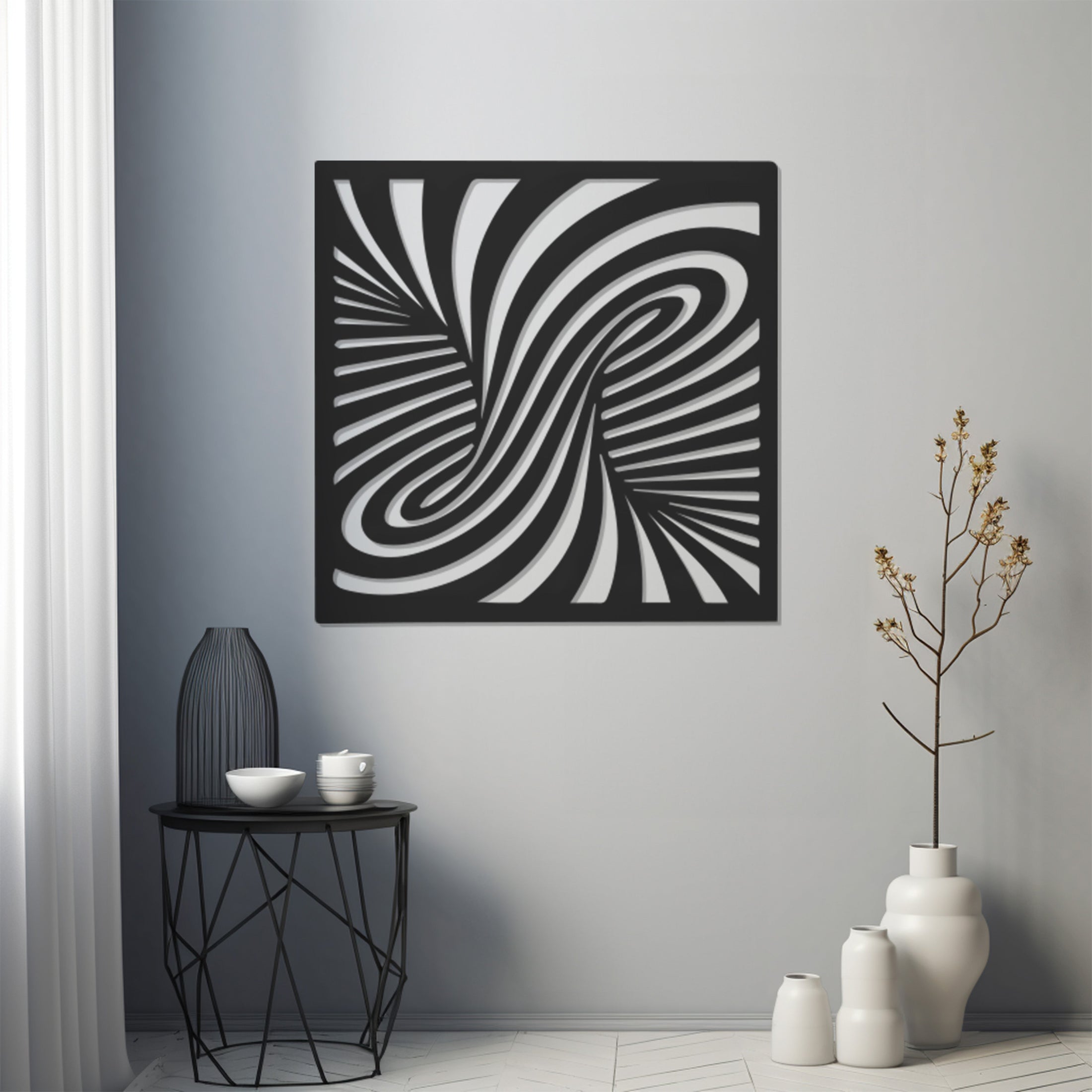 Illusion 3D Metal Wall Art