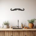 Load image into Gallery viewer, Mustache Icon Metal Wall Art
