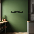 Load image into Gallery viewer, Mustache Icon Metal Wall Art
