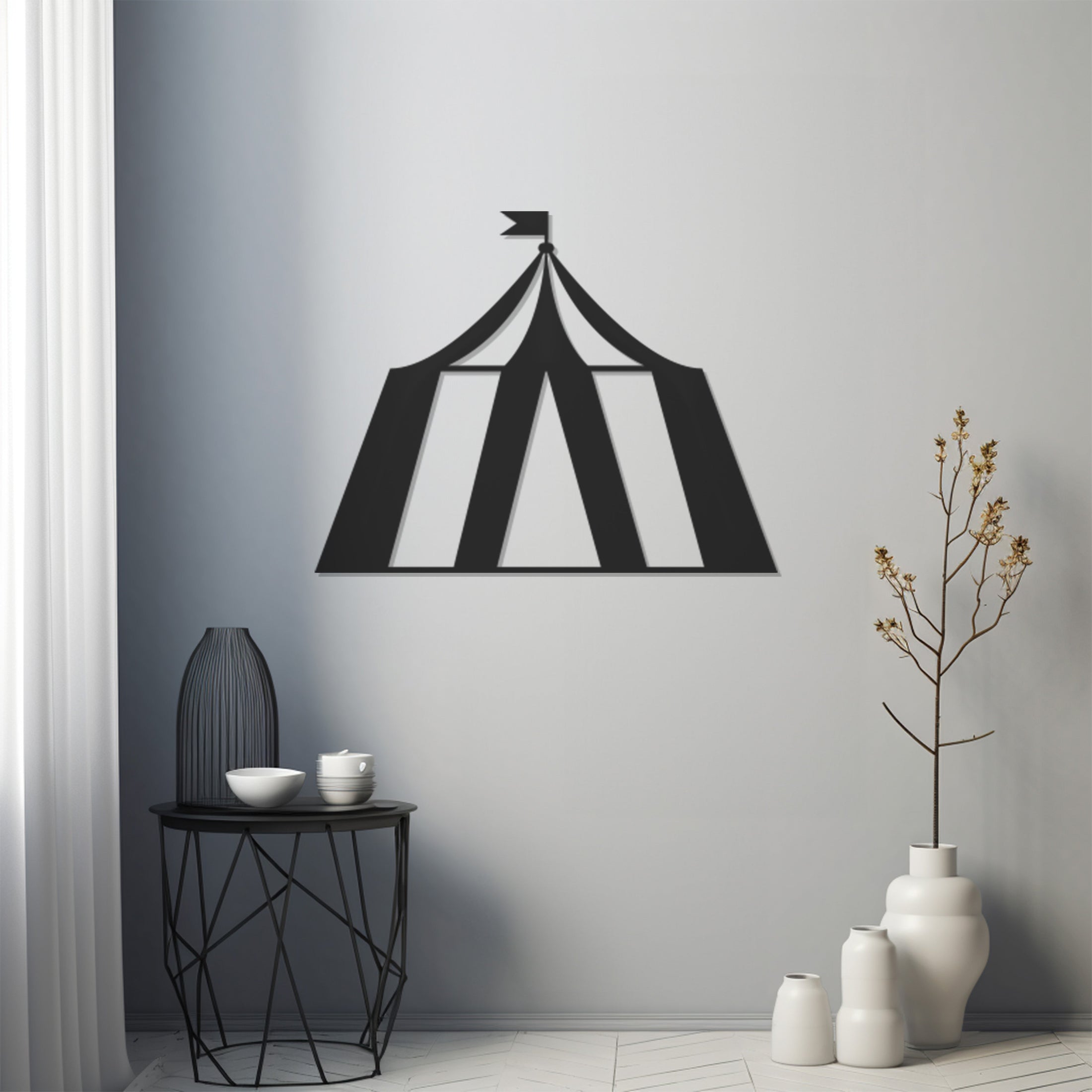 Circus Tent Metal Wall Art