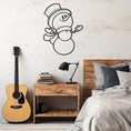 Load image into Gallery viewer, Snowman Metal Wall Art, Wall Decor, Metal Wall art
