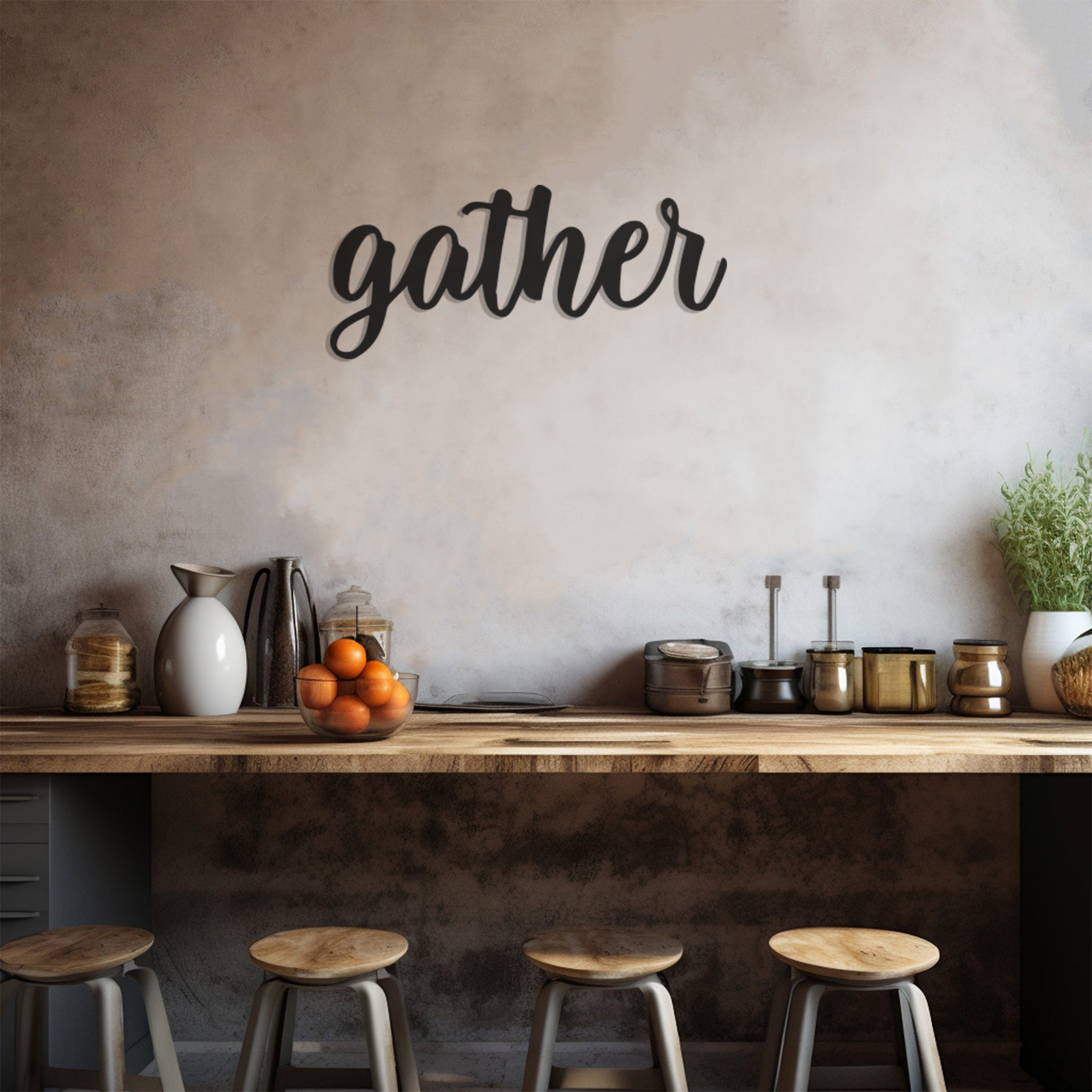 Gather Metal Wall Decor, Wall Decor, Metal Wall art