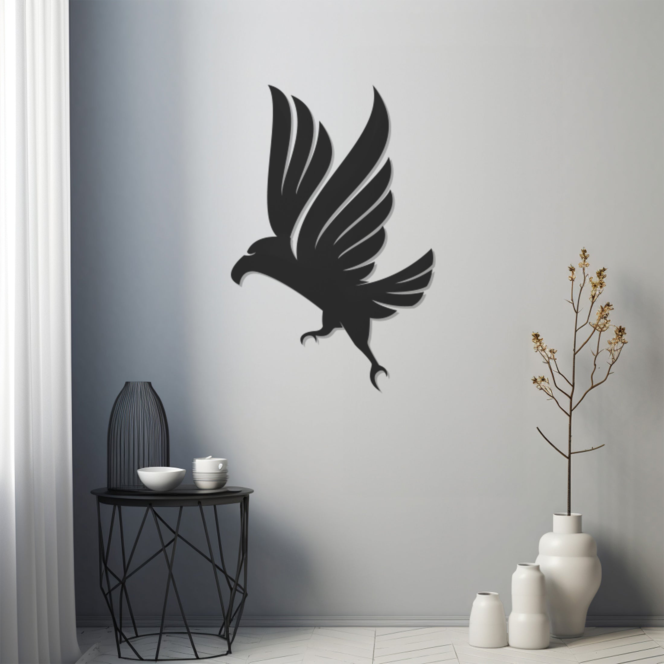 Flapping Eagle Metal Wall Art