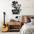 Load image into Gallery viewer, Coffee Lettering Metal Wall Decor In Coffee Cup
