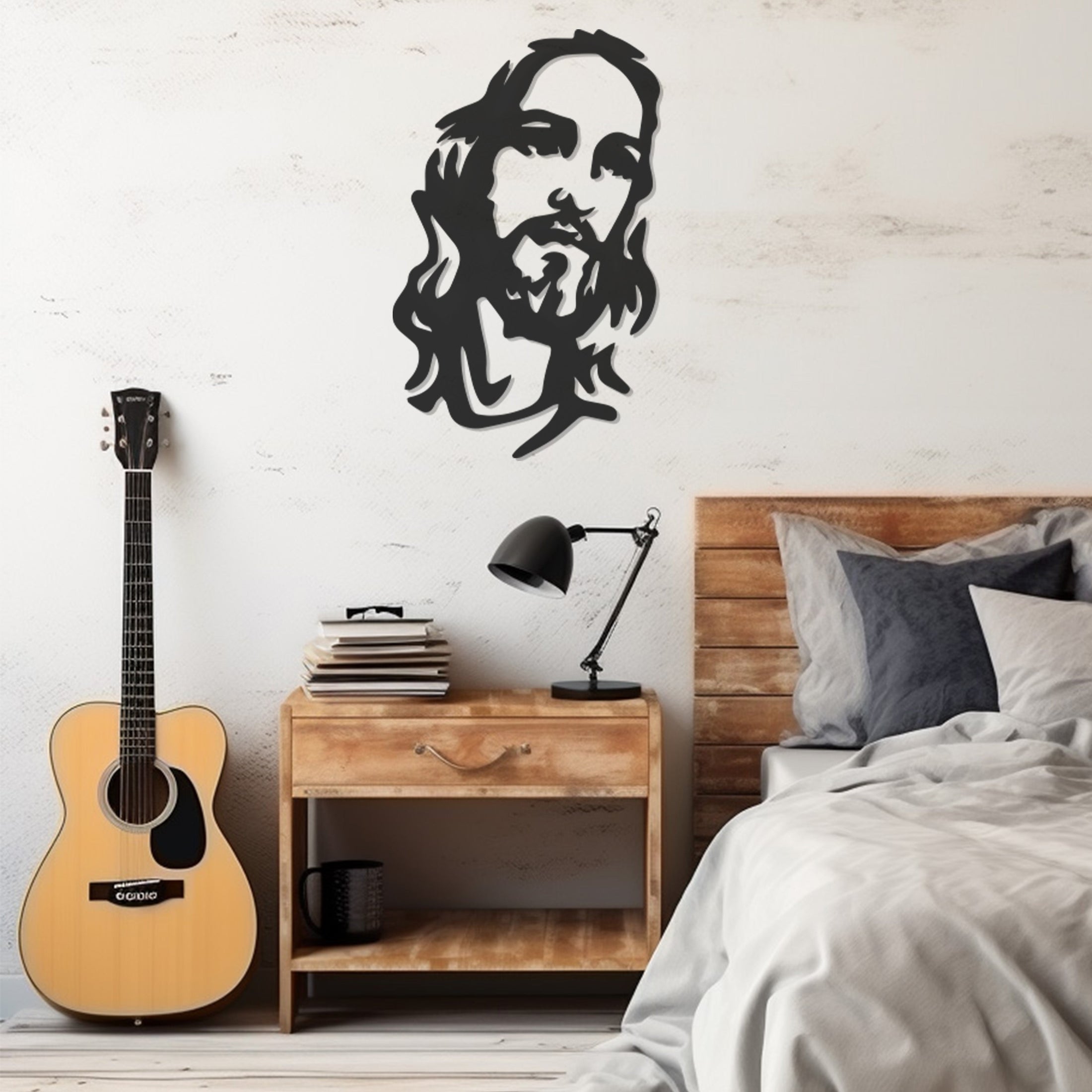 Jesus Siluet Wall Art, Wall Decor, Metal Wall art