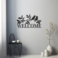 Load image into Gallery viewer, Birds On The Branch Metal Wall Decor In Welcome Post
