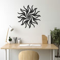 Load image into Gallery viewer, Solar Metal Wall Art Decor With Geometric Pattern
