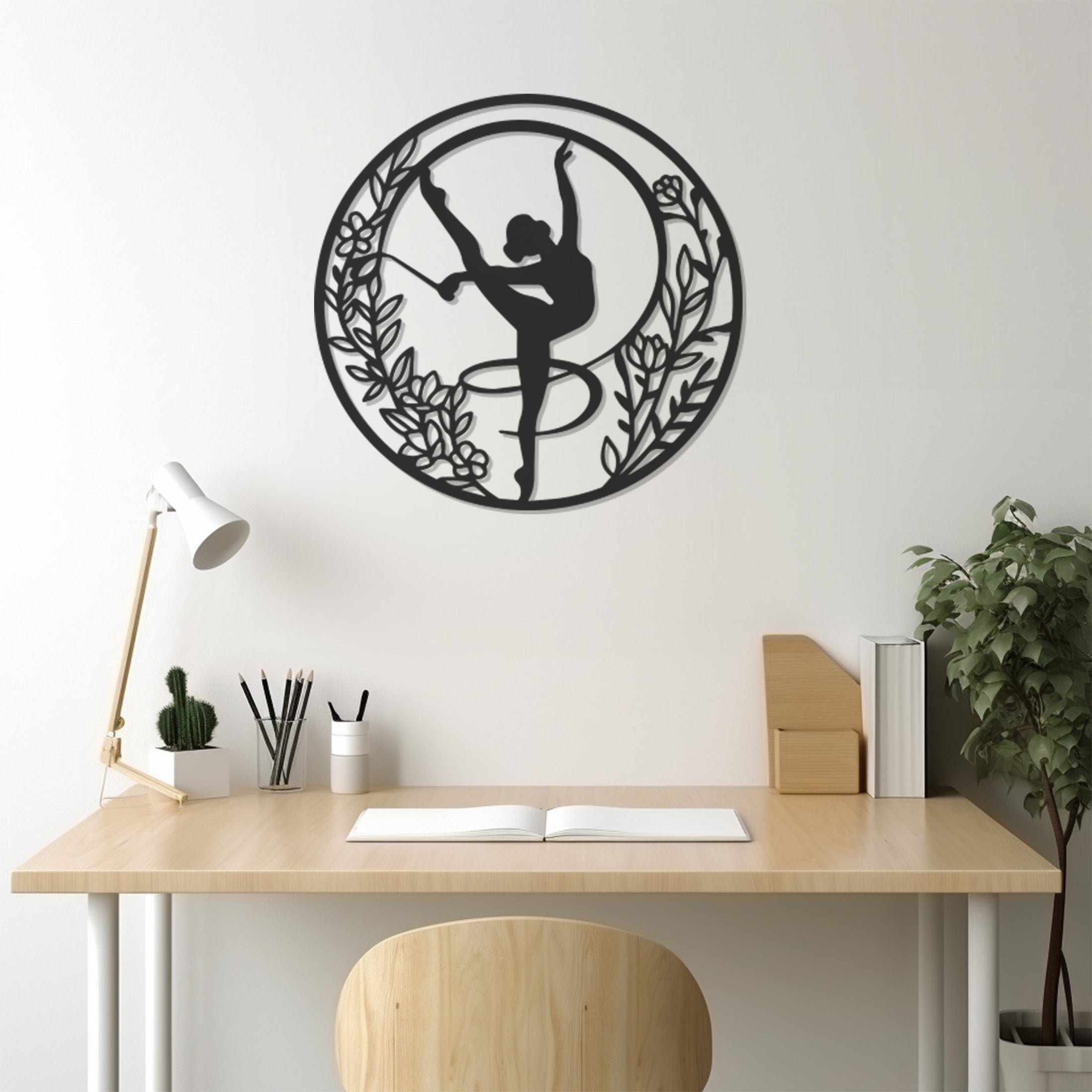 Ballet Girl Metal Wall Art Decor