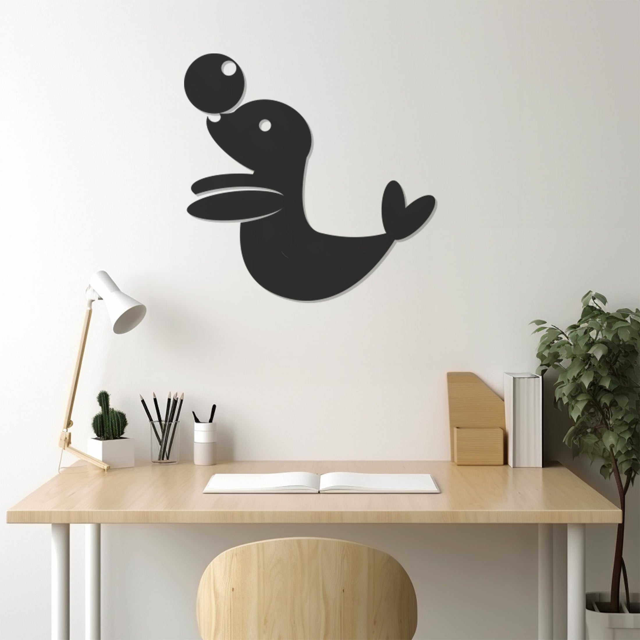 Seal Metal Wall Art