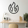 Load image into Gallery viewer, Burning Fire Design Metal Wall Art
