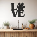 Load image into Gallery viewer, Love Paw Lettering Metal Wall Decor
