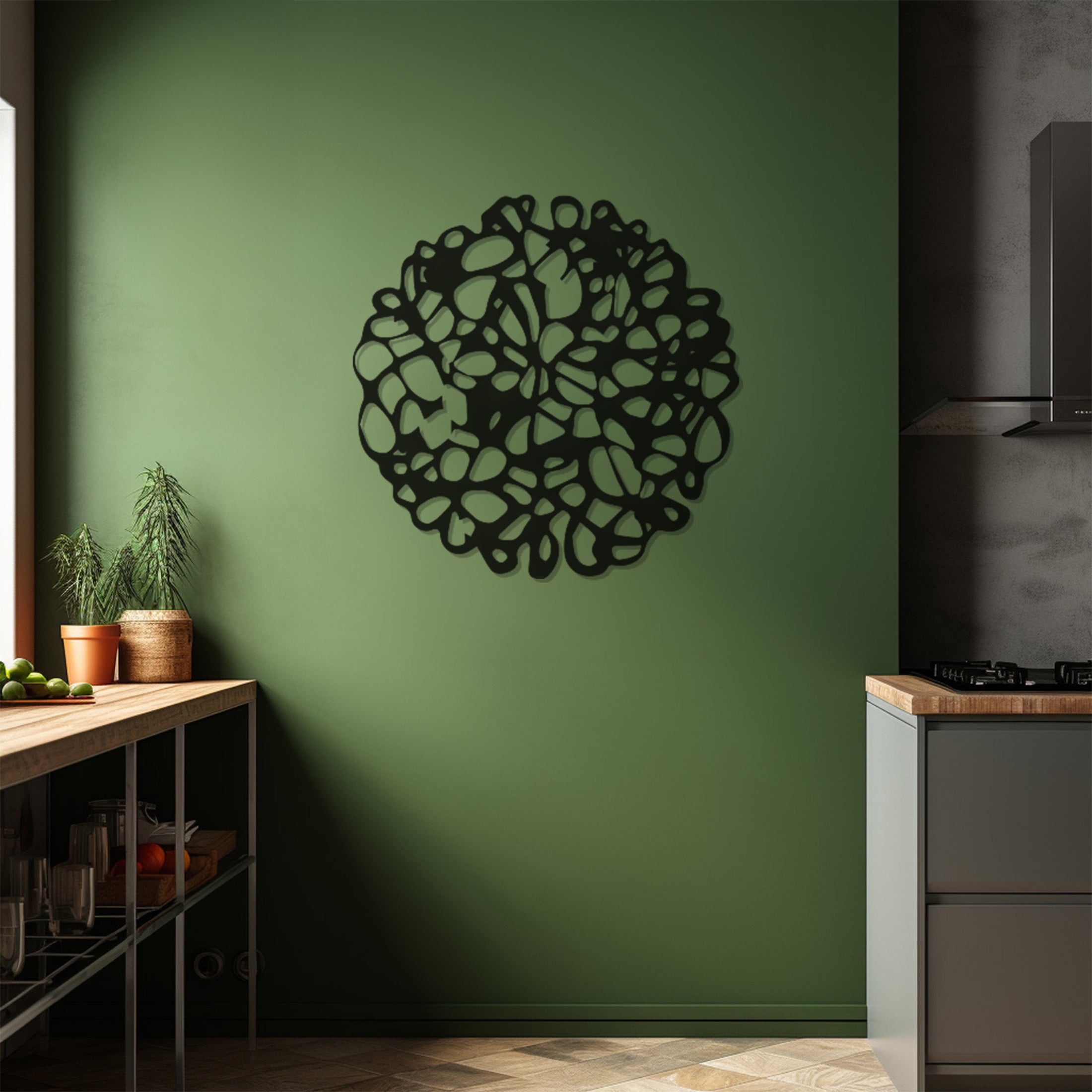 Line Design Metal Wall Art