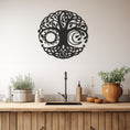 Load image into Gallery viewer, Sun And Moon Tree Metal Wall Decor
