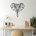 Load image into Gallery viewer, Geometic Elephant Metal Wall Art
