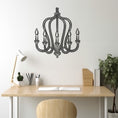 Load image into Gallery viewer, Decorative Chandelier Metal Wall Art
