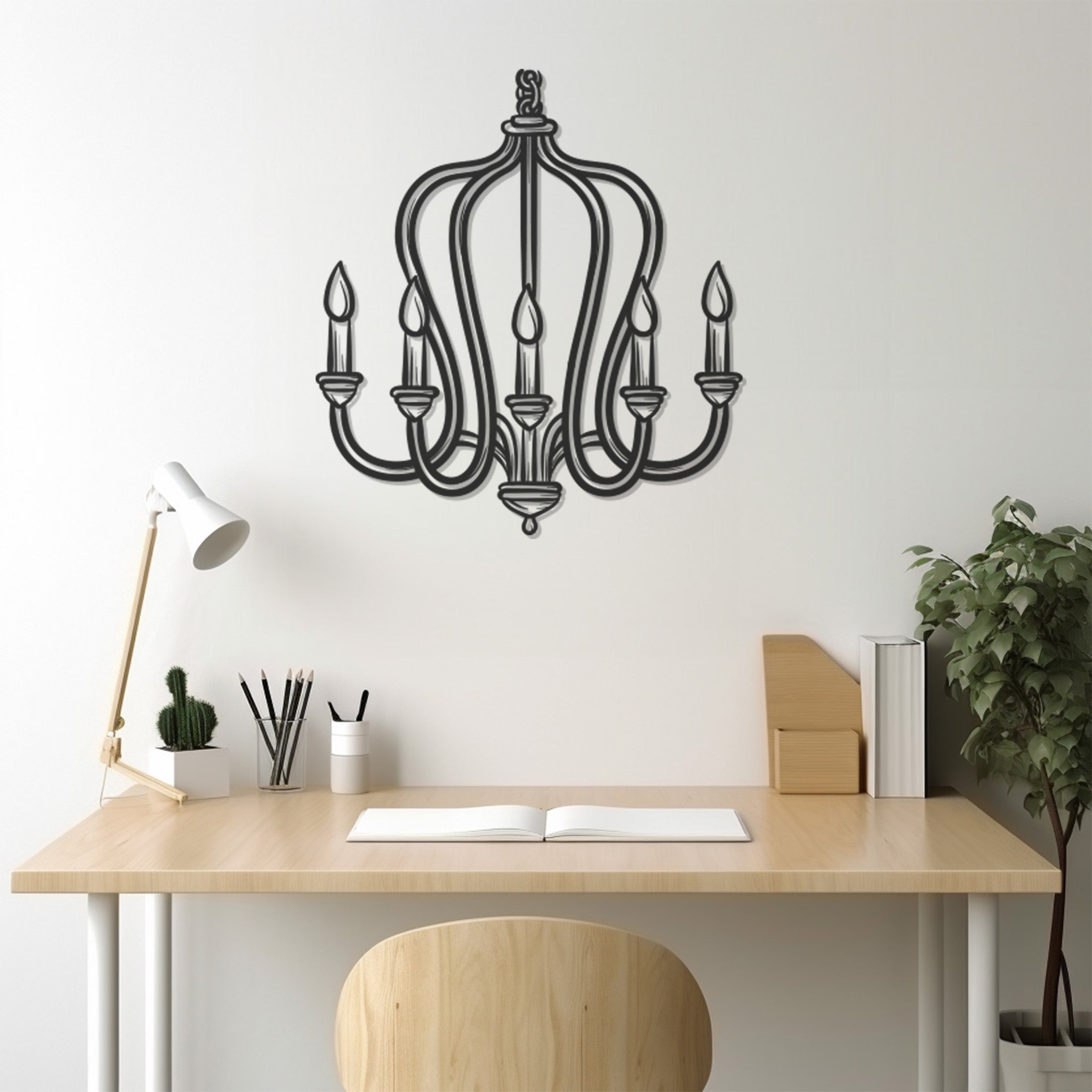 Decorative Chandelier Metal Wall Art