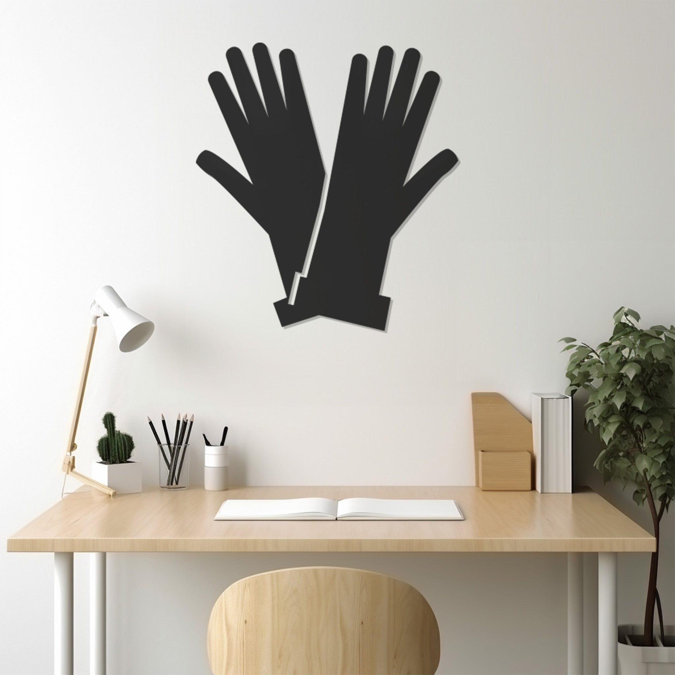 Gloves Metal Wall Art