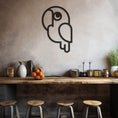 Load image into Gallery viewer, Cute And Confused Parrot Metal Wall Art
