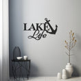 Load image into Gallery viewer, Metal Wall Decor With Lake Life Inscription
