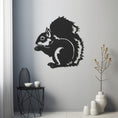 Load image into Gallery viewer, Squirrel Silhouette Metal Wal Art, Wall Decor, Metal Wall art
